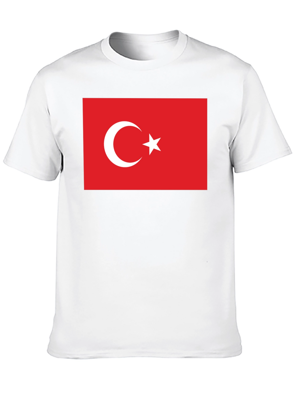 Turkey Flag Graphic Tee - Patriotic Crew Neck T-Shirt