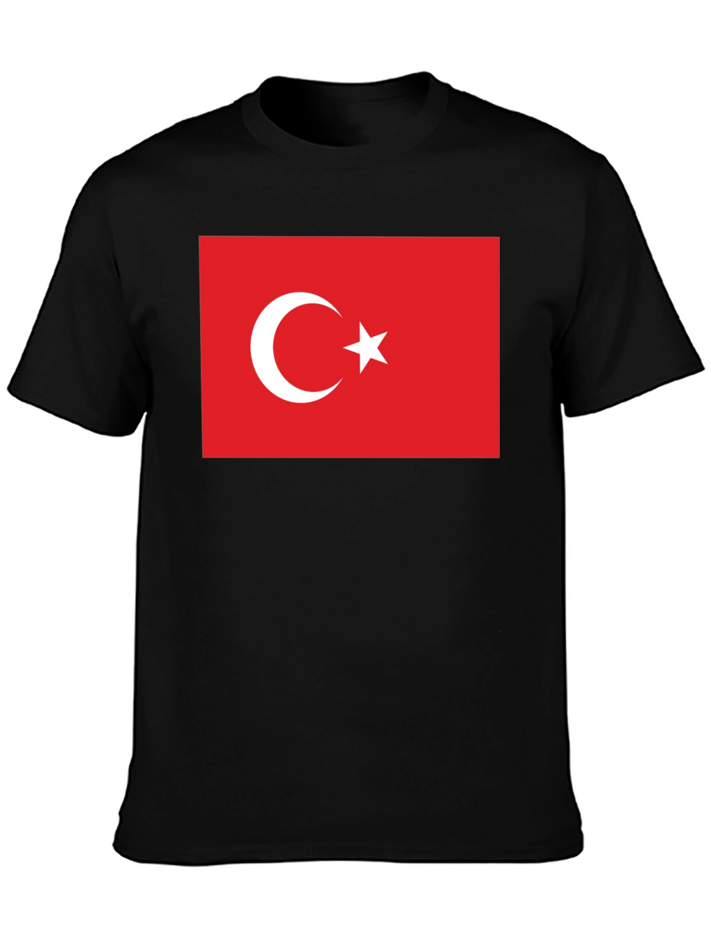 Turkey Flag Graphic Tee - Patriotic Crew Neck T-Shirt