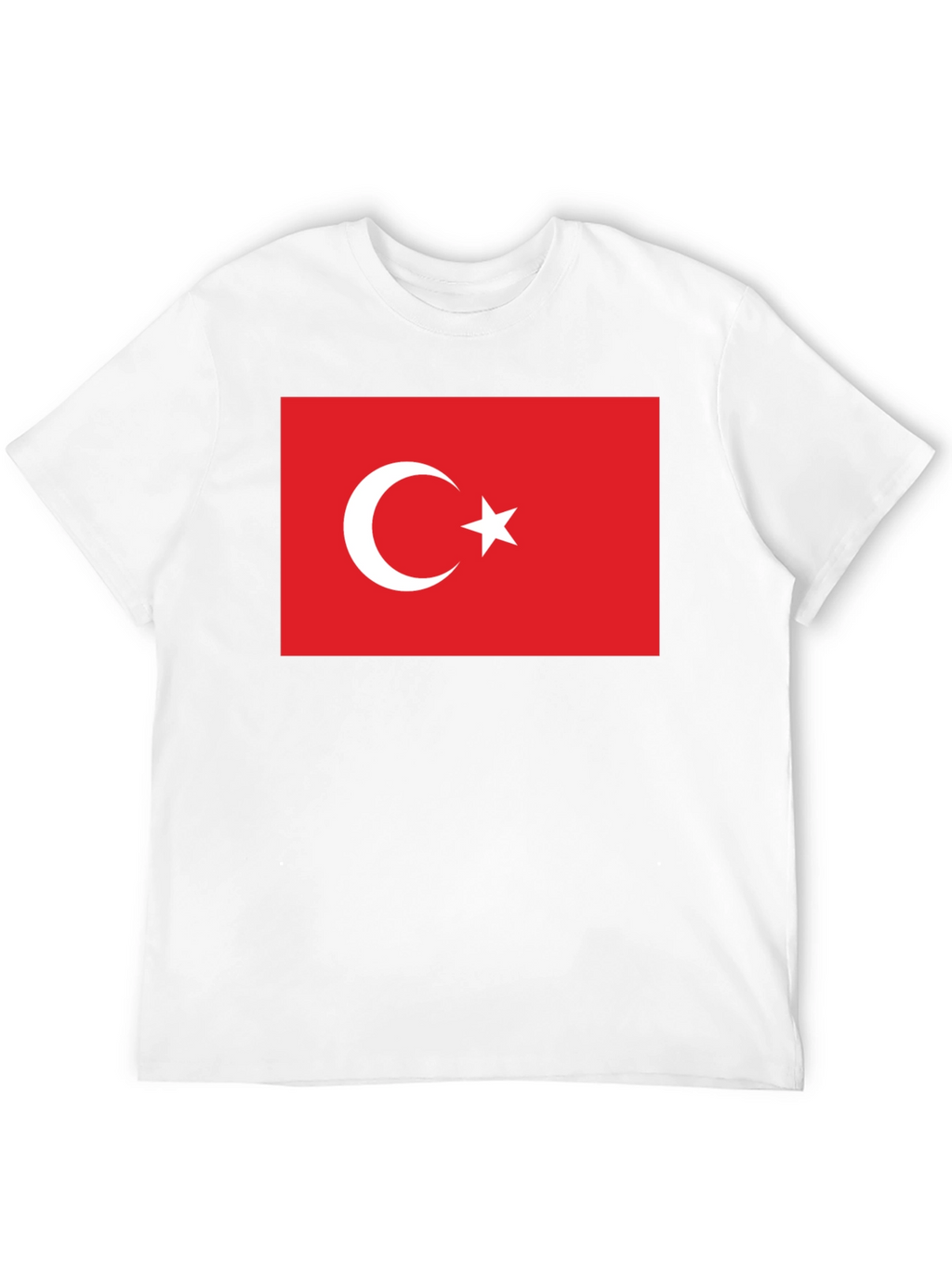 Turkey Flag Graphic Tee - Patriotic Crew Neck T-Shirt