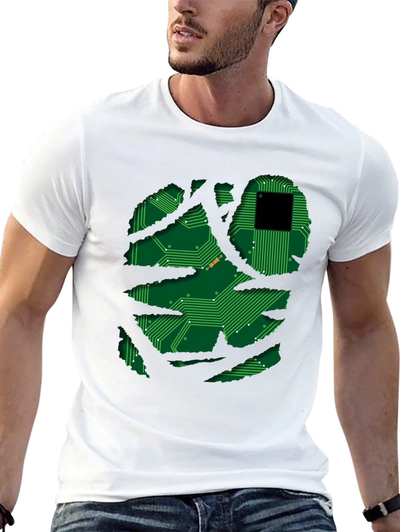 Tech Circuit Graphic T-Shirt