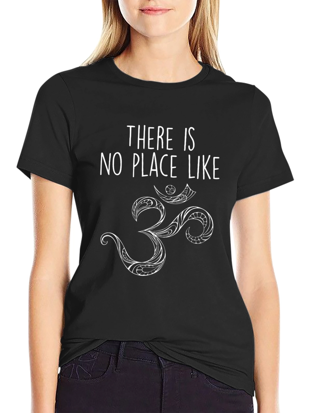 There is No Place Like Om T-Shirt - Black