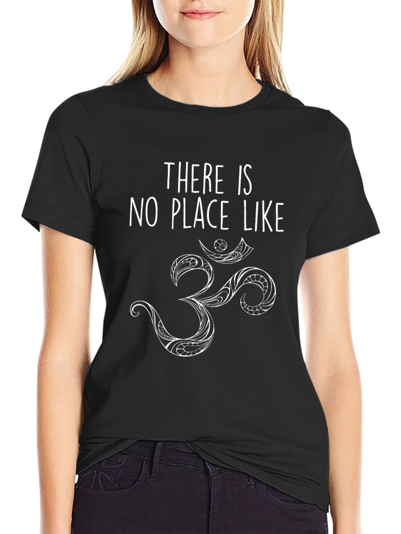 There is No Place Like Om T-Shirt - Black