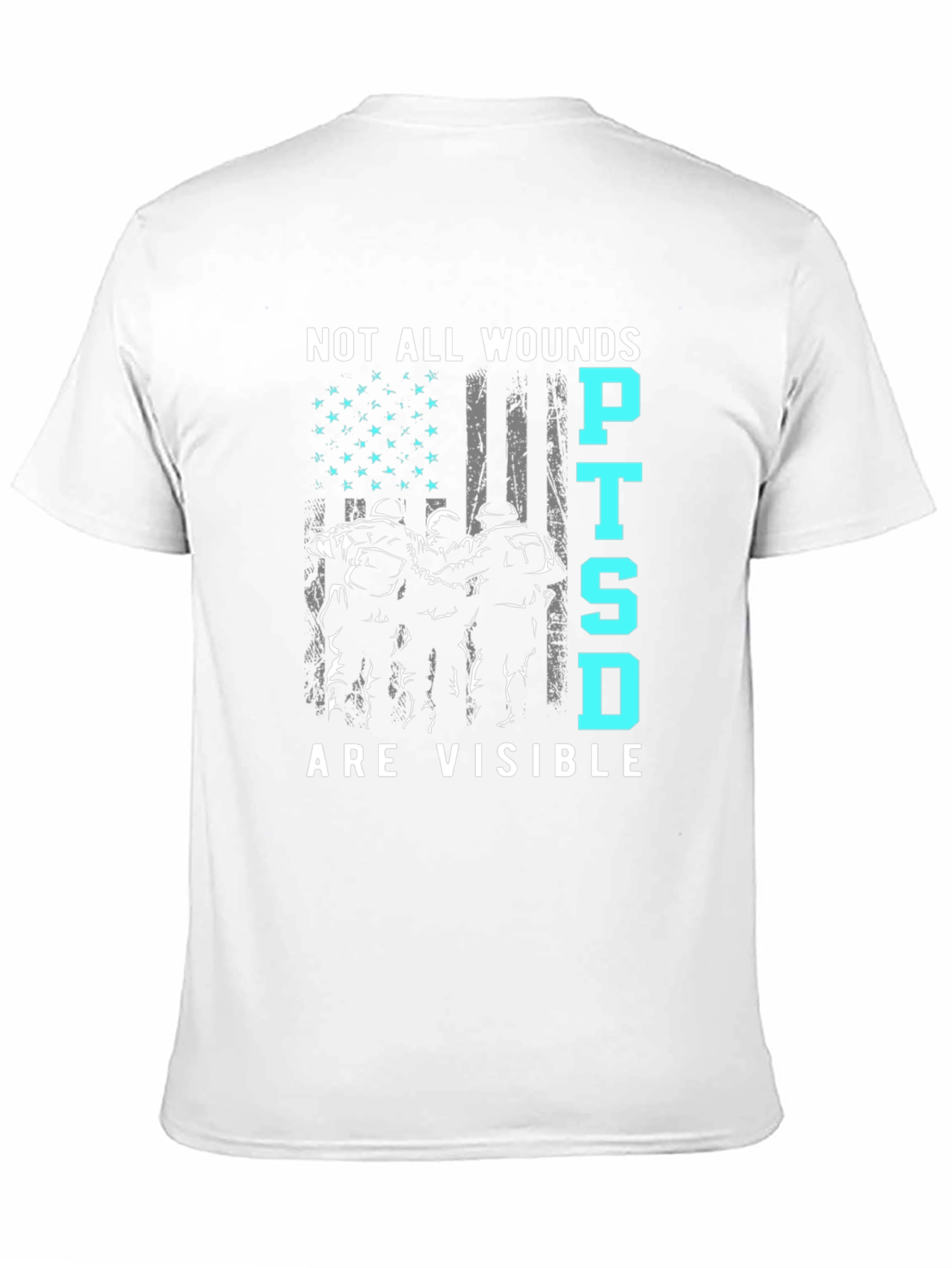 PTSD Awareness T-Shirt - Not All Wounds Are Visible