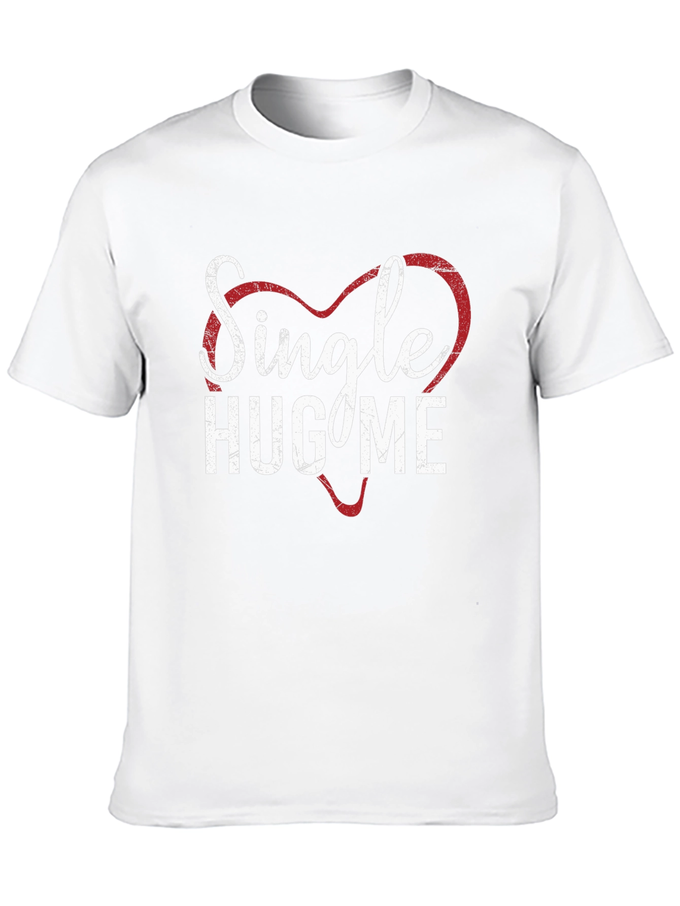 Single Hug Me Heart Graphic Tee