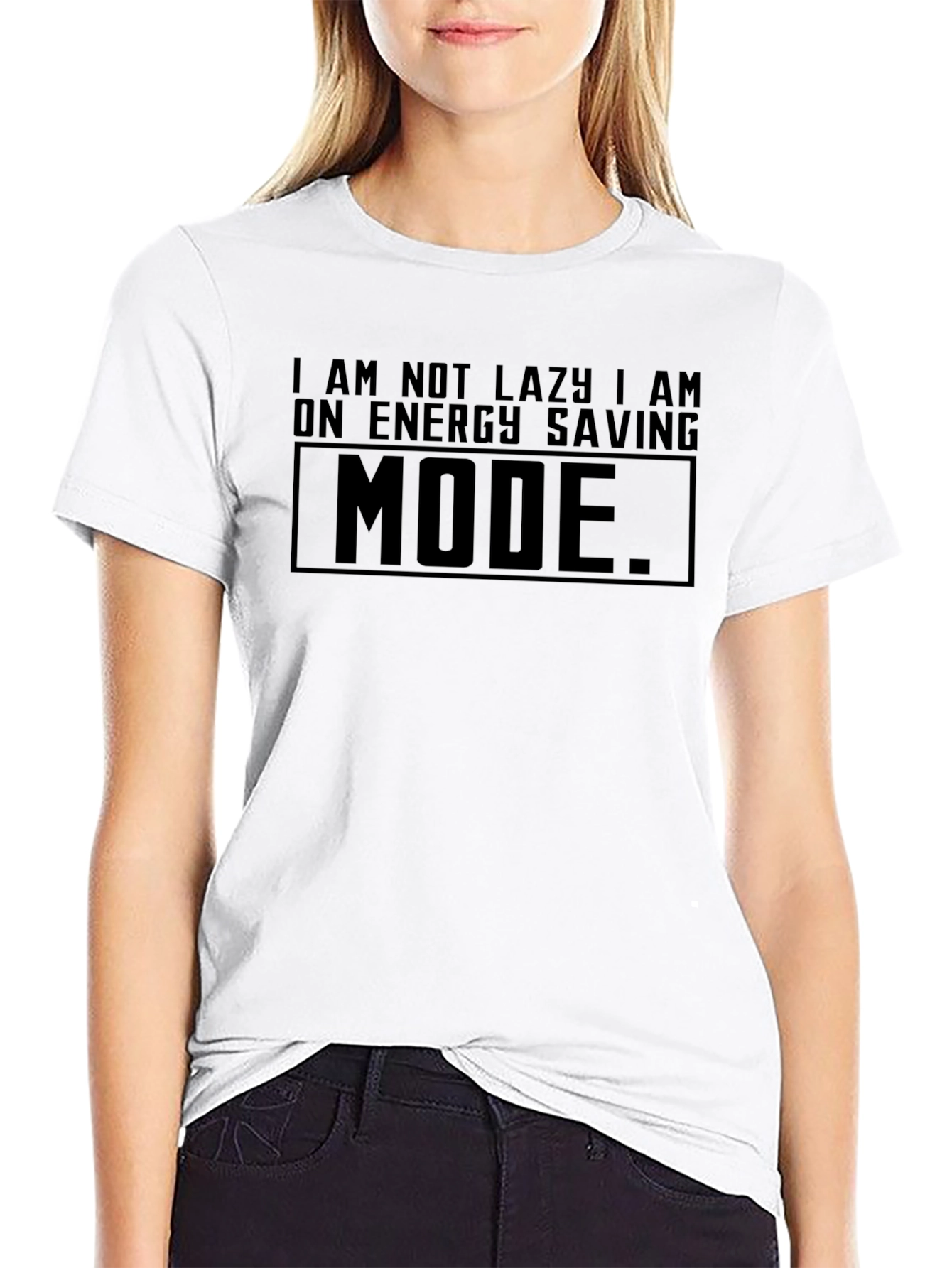 Energy Saving Mode Tee - Funny Lazy Day Shirt