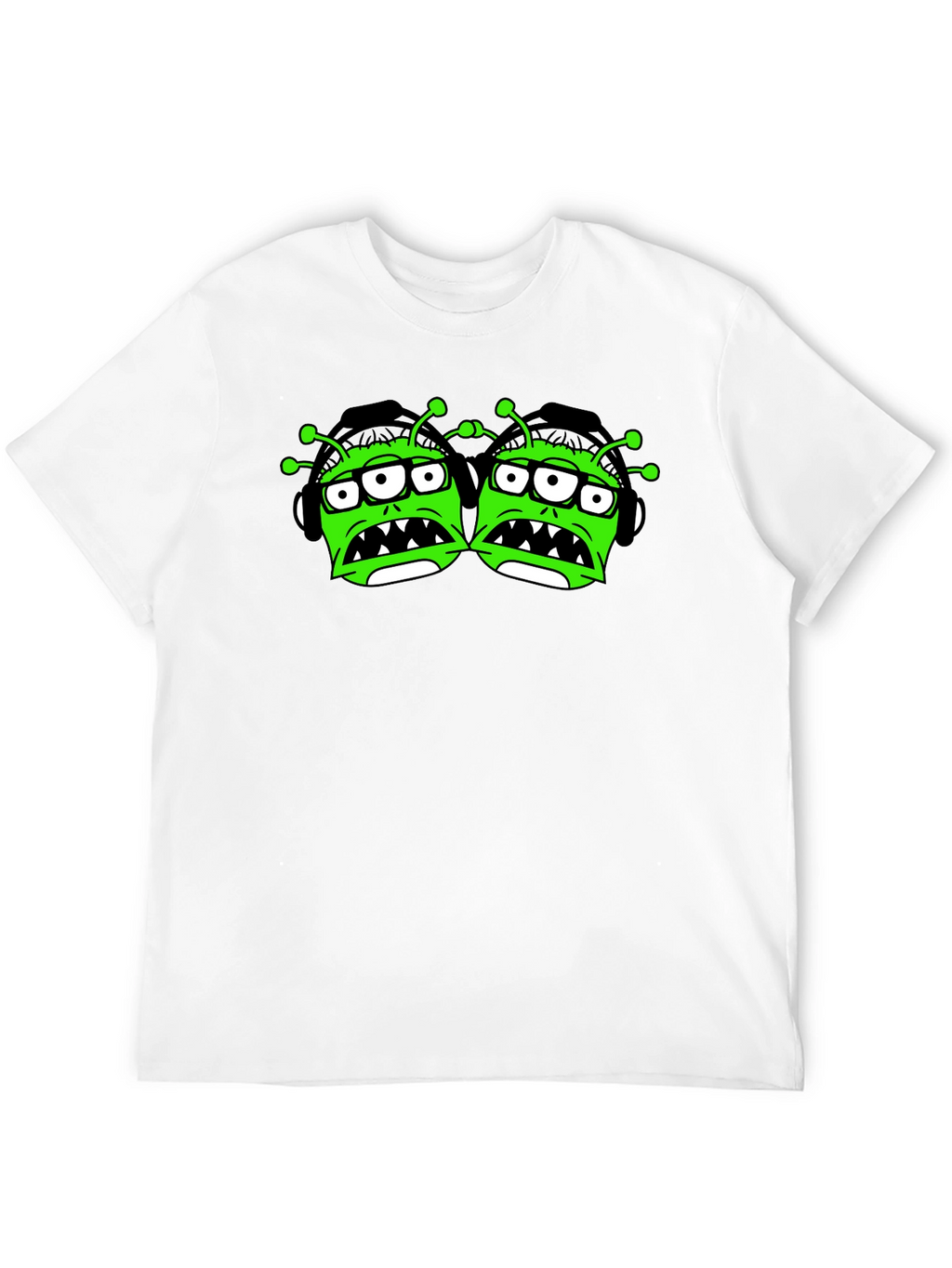 Monster Graphic Tee - Funny Alien Design