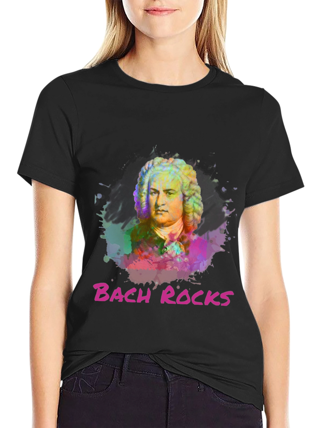 Bach Rocks Graphic T-Shirt