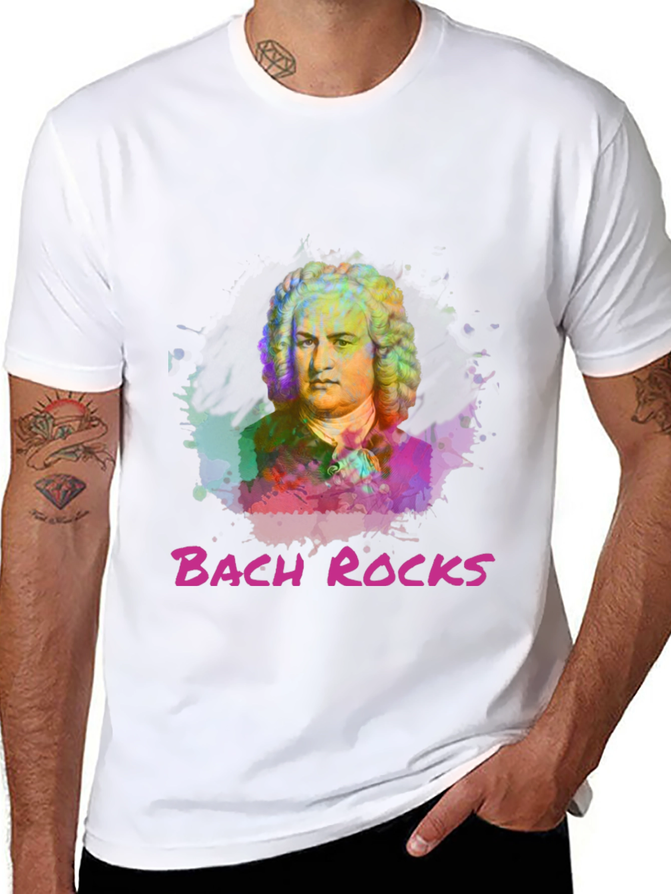 Bach Rocks Graphic T-Shirt