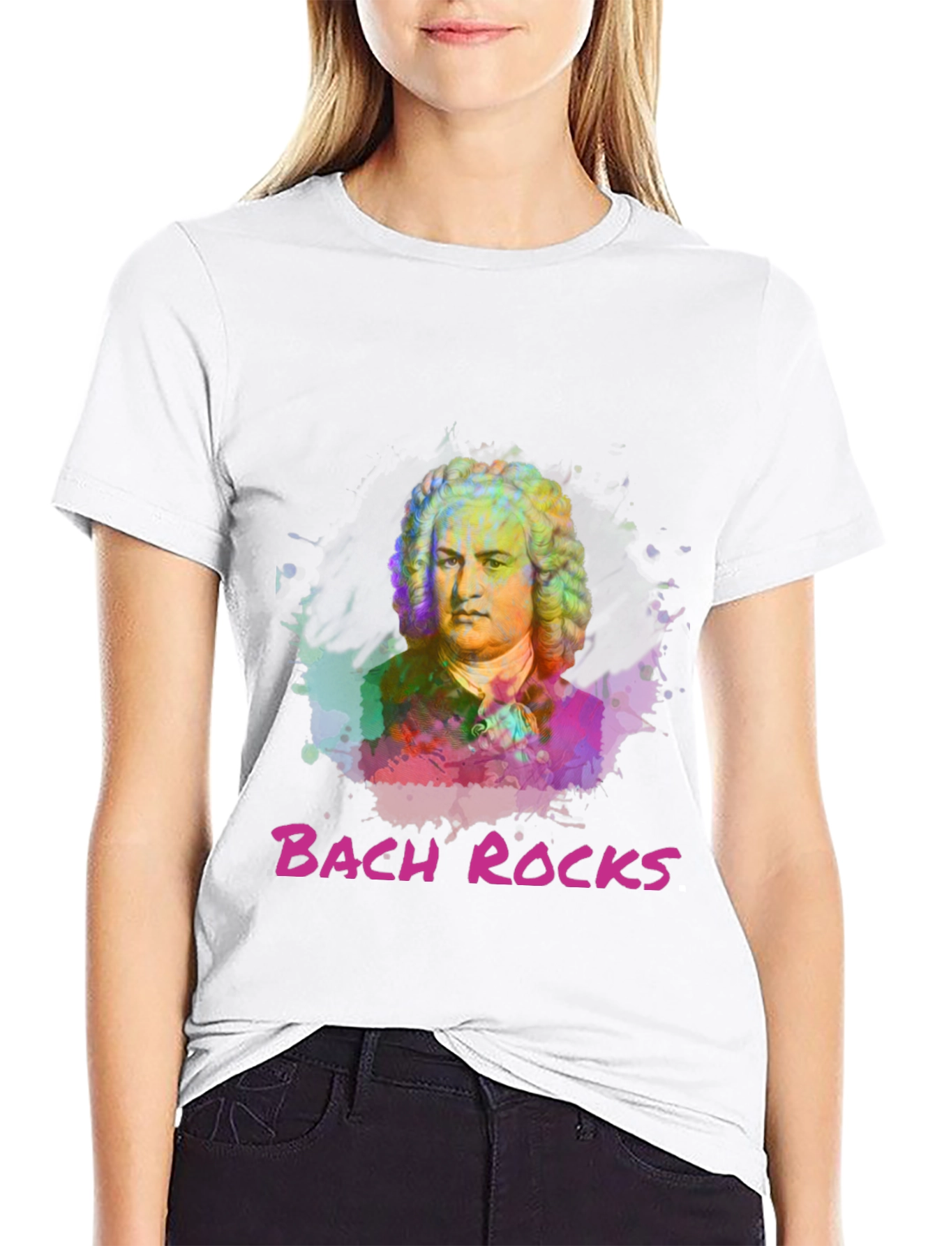Bach Rocks Graphic T-Shirt