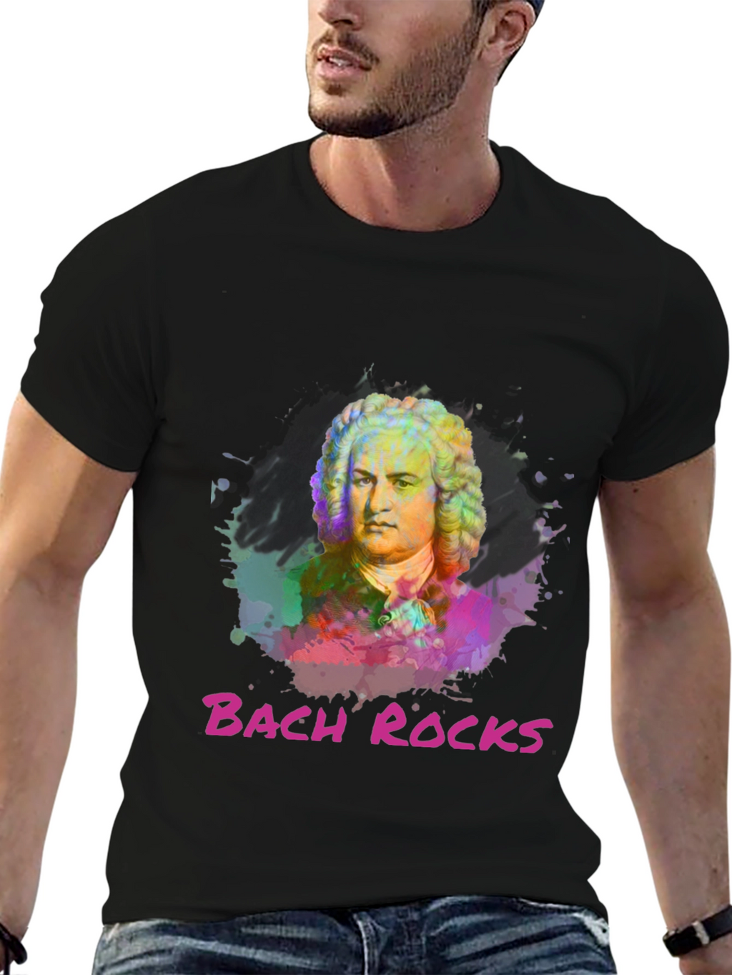 Bach Rocks Graphic T-Shirt