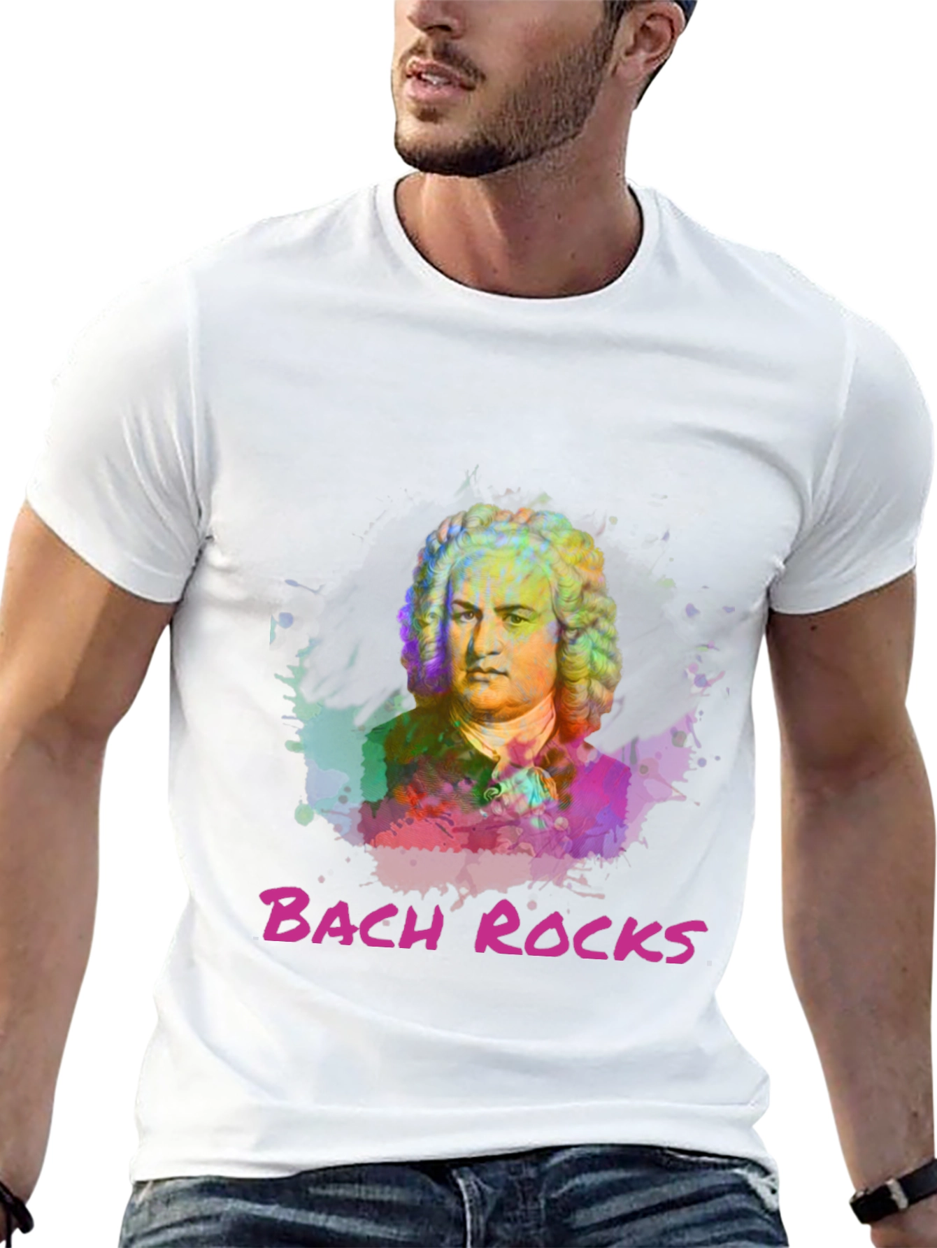 Bach Rocks Graphic T-Shirt