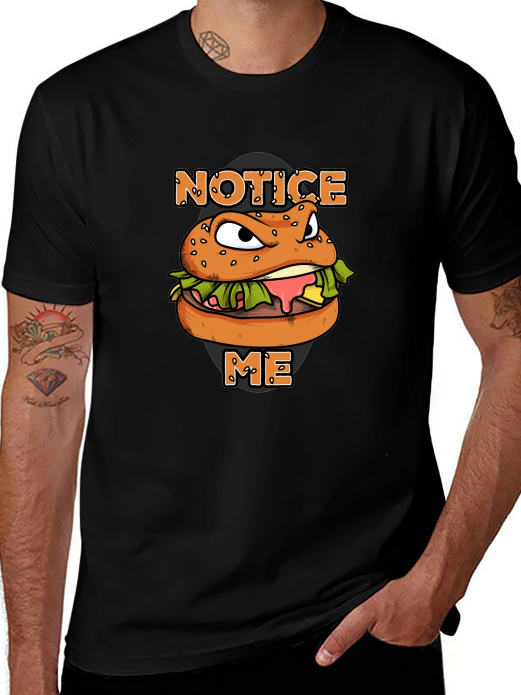 Notice Me Burger Graphic Tee