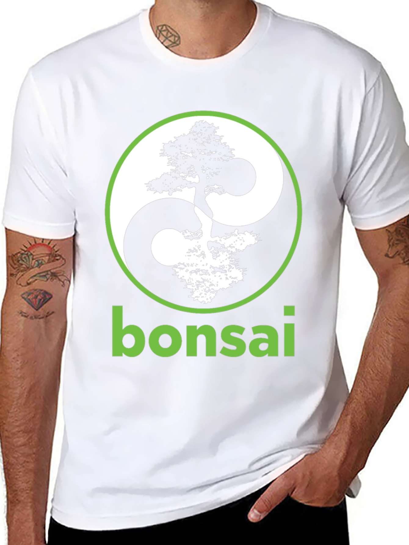 Bonsai Yin Yang Graphic Tee