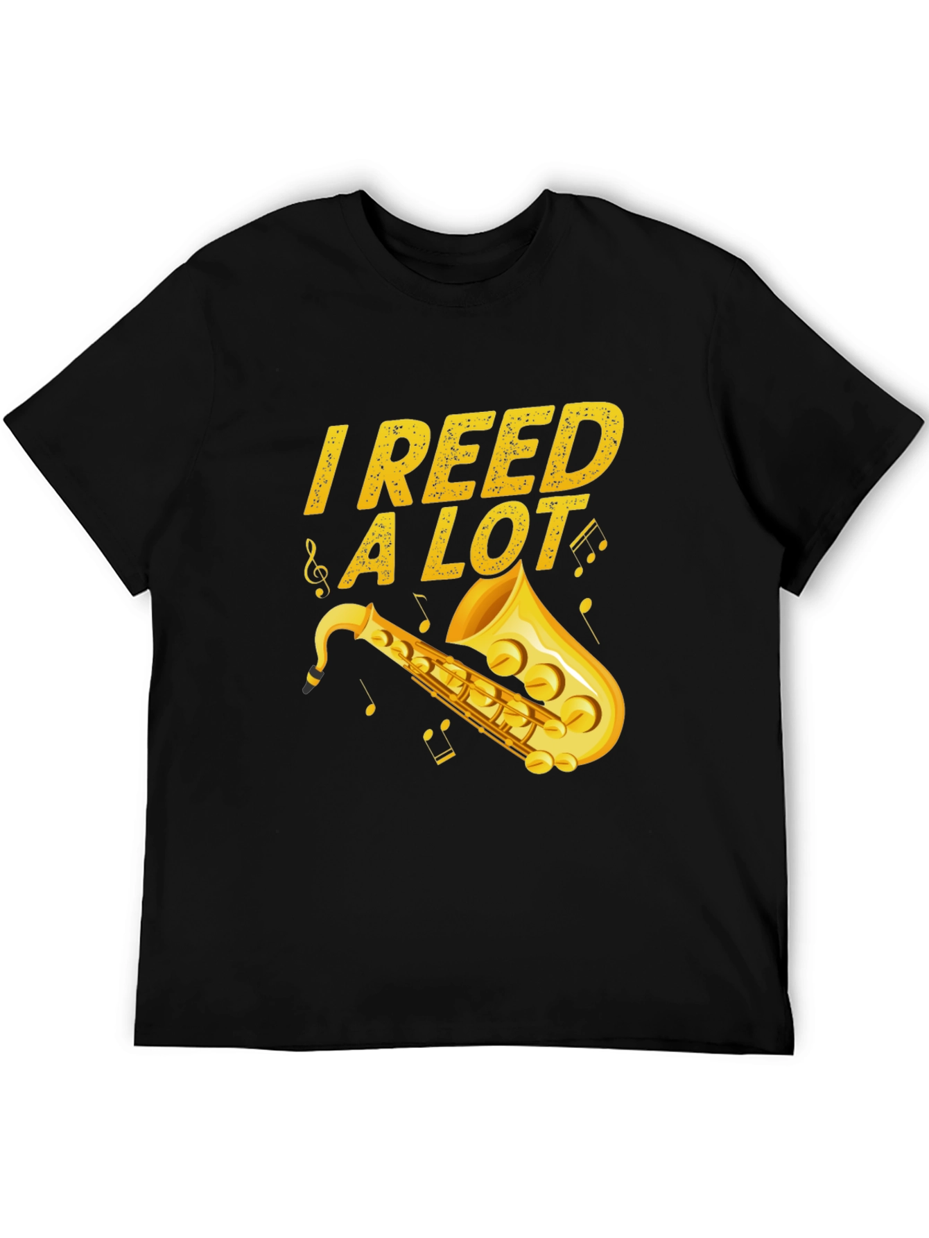I Reed a Lot Saxophone Musician Black T-Shirt
