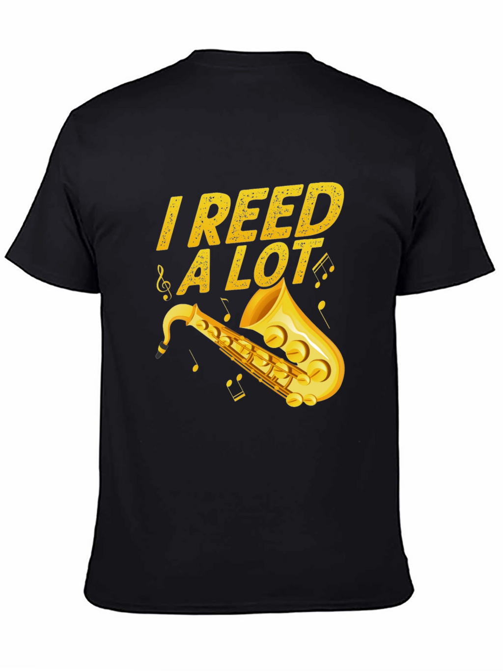 I Reed a Lot Saxophone Musician Black T-Shirt