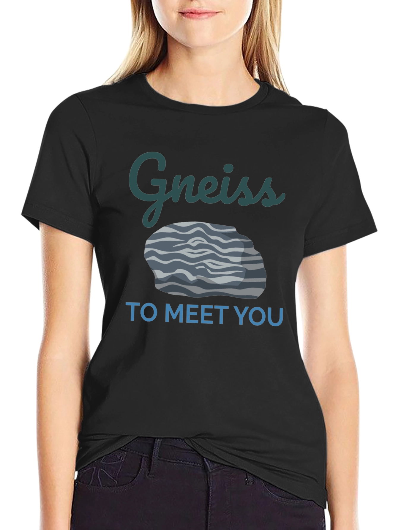 Gneiss To Meet You Funny Geology T-Shirt