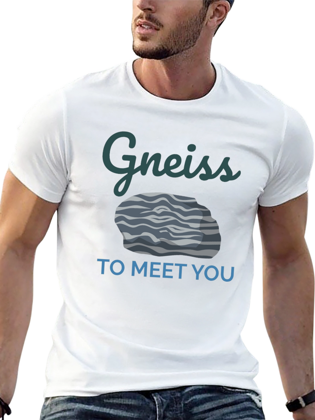 Gneiss To Meet You Funny Geology T-Shirt