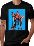 Dripping Star Graphic Tee - Unique Artistic Design