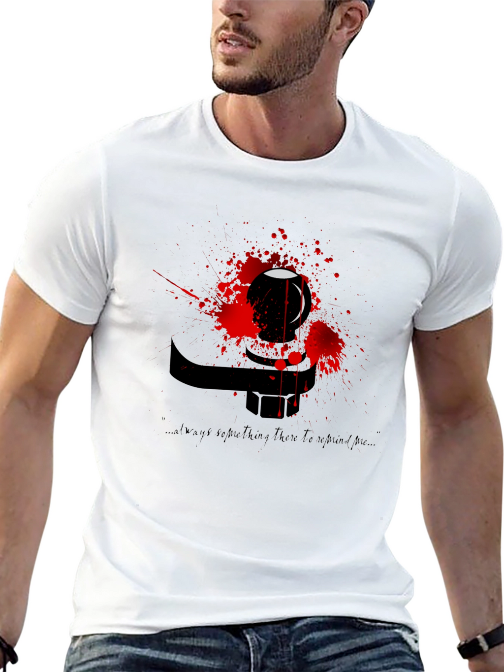Abstract Graphic Tee - Dark & Edgy Style