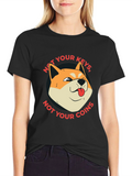 Not Your Keys Not Your Coins Crypto Doge T-Shirt