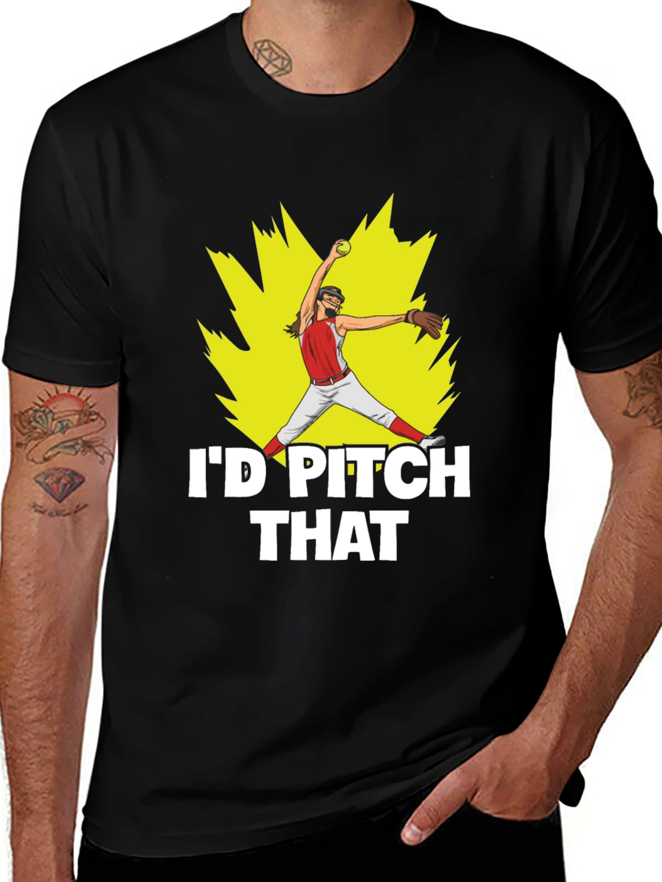 Id Pitch That Black T-Shirt