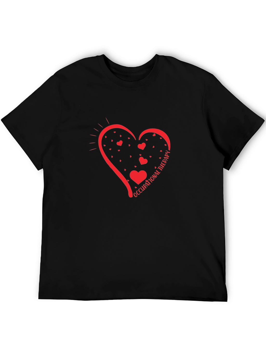 Occupational Therapy Heart T-Shirt - Black