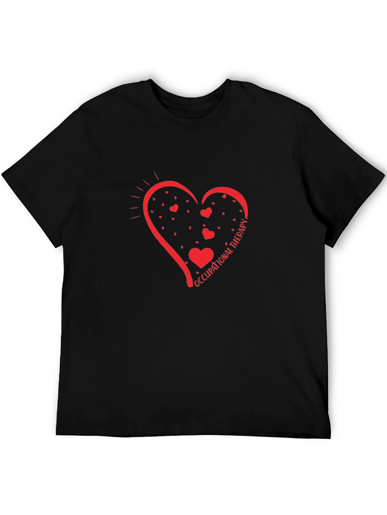 Occupational Therapy Heart T-Shirt - Black