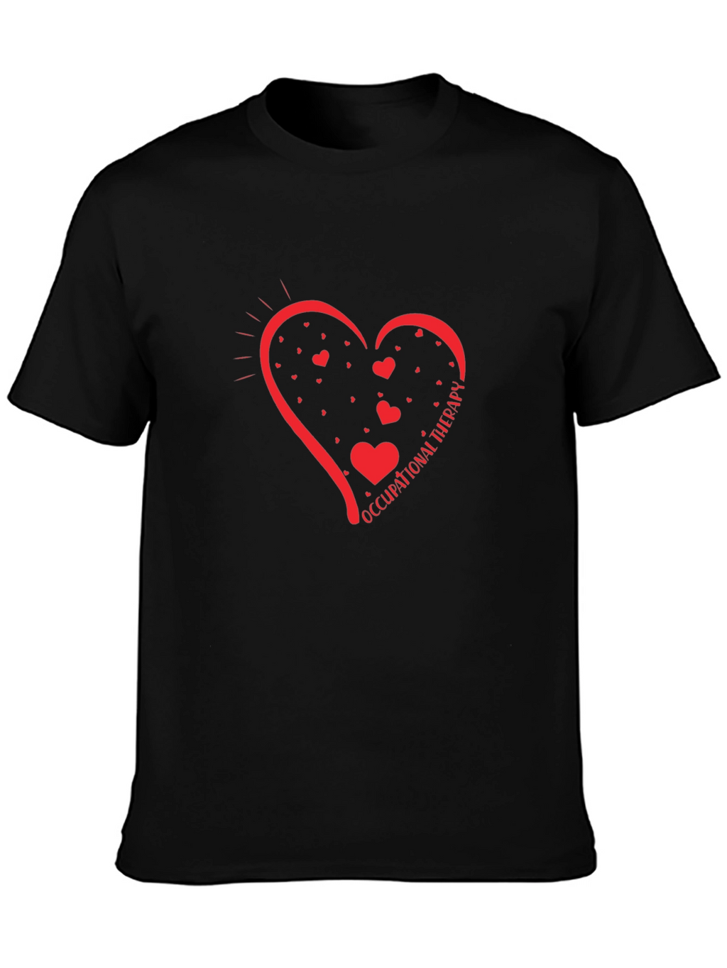 Occupational Therapy Heart T-Shirt - Black