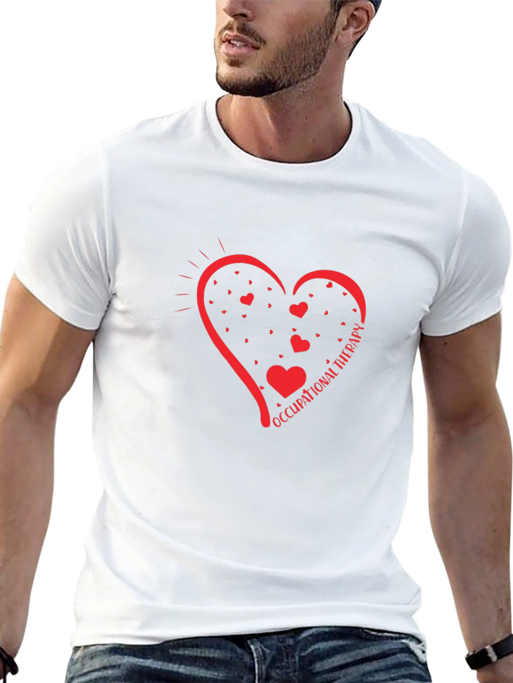 Occupational Therapy Heart T-Shirt - Black