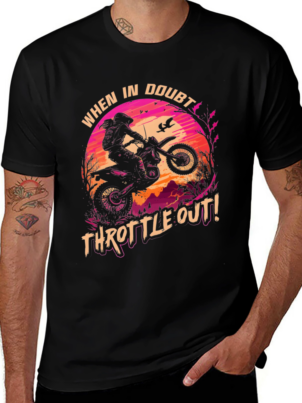 Throttle Out T-Shirt: Motocross Adventure Tee