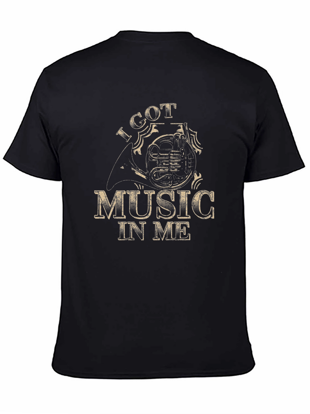 I Got Music In Me Horn Graphic T-Shirt