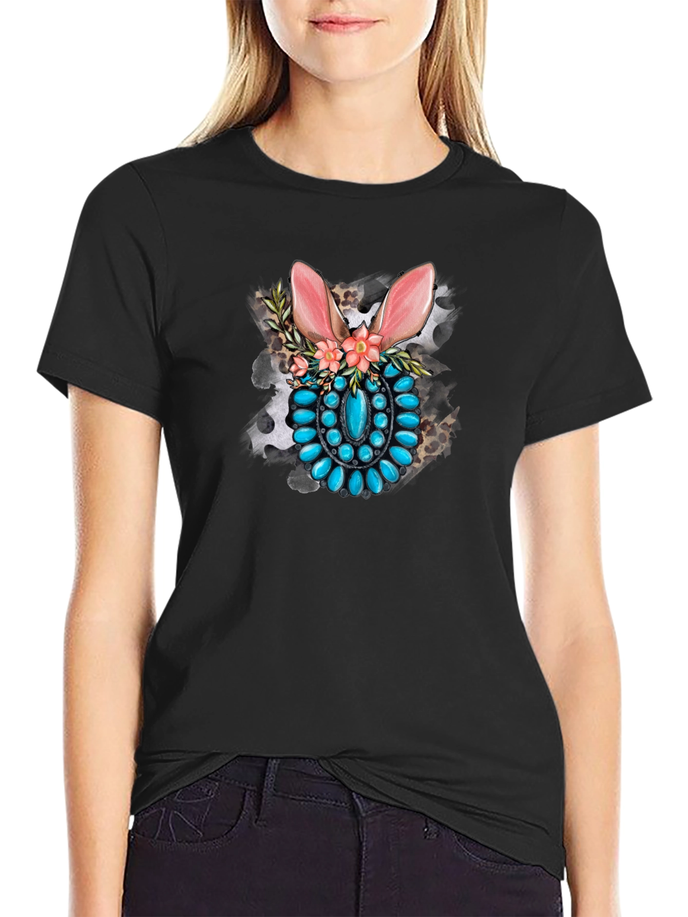 Bunny Turquoise Stone T-Shirt