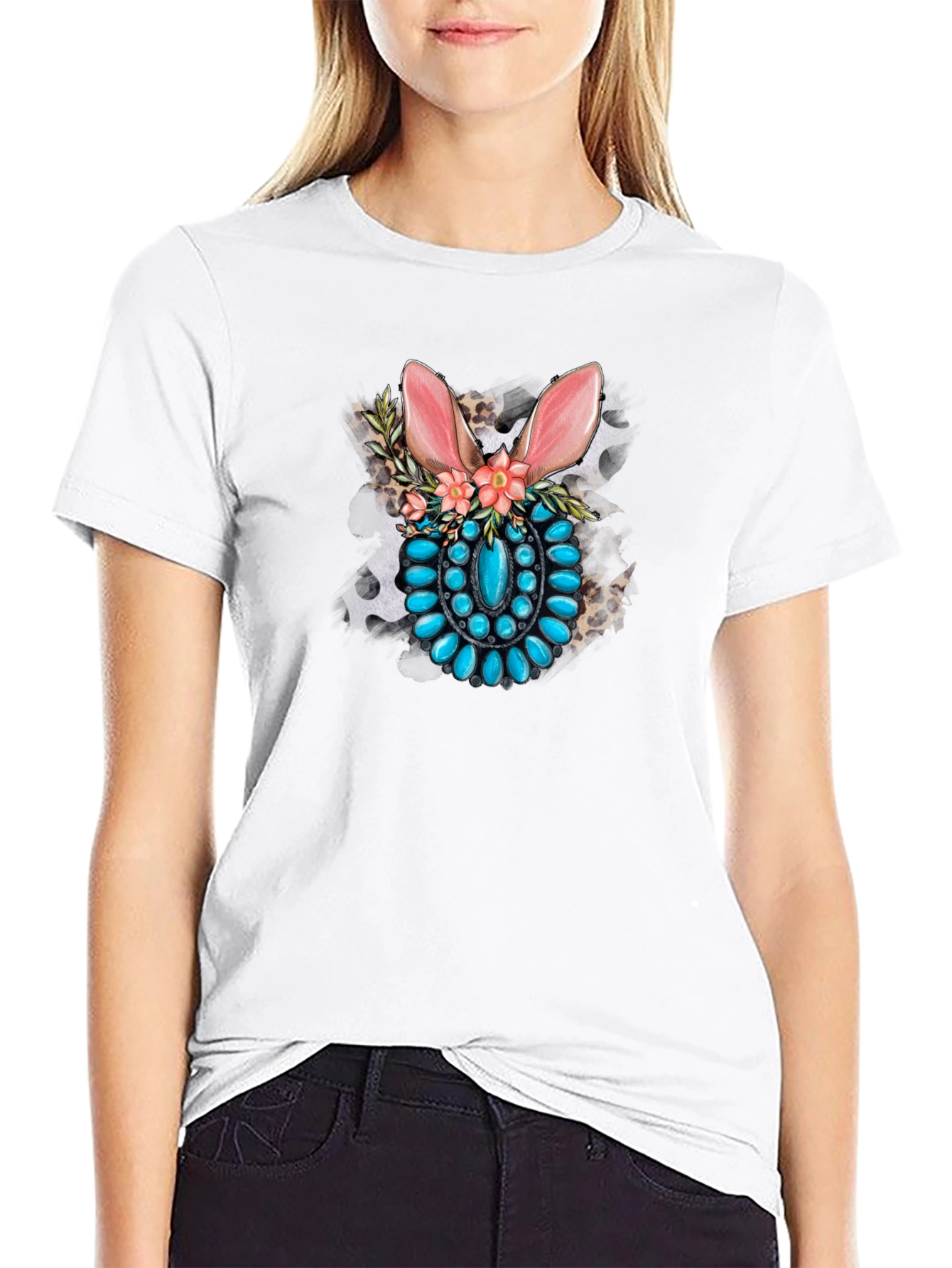 Bunny Turquoise Stone T-Shirt