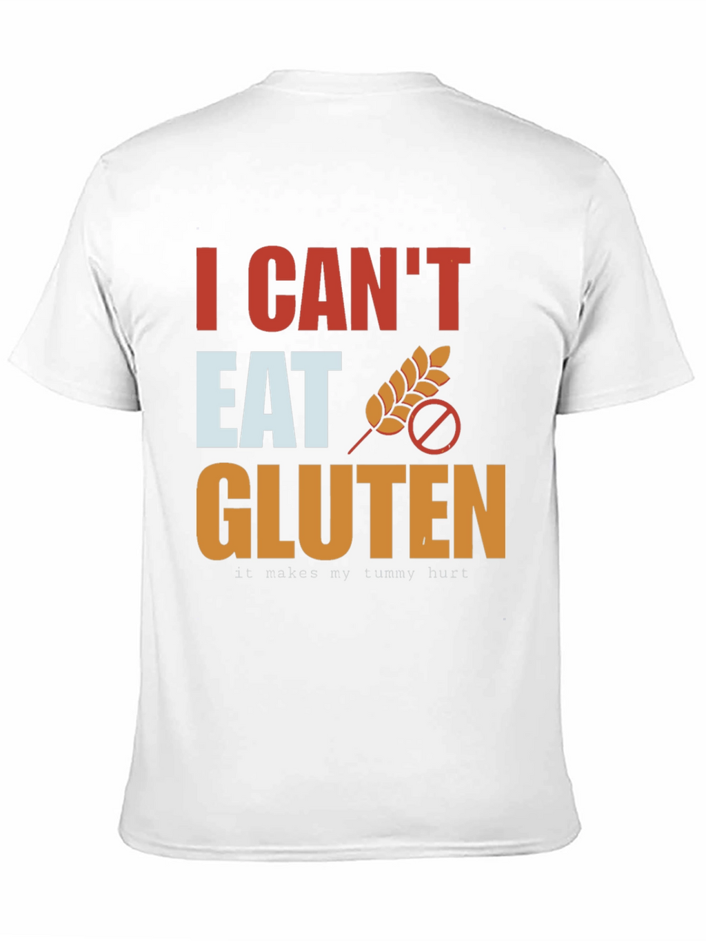 I Cant Eat Gluten T-Shirt - Black
