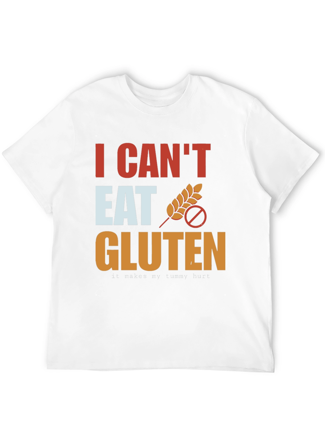 I Cant Eat Gluten T-Shirt - Black