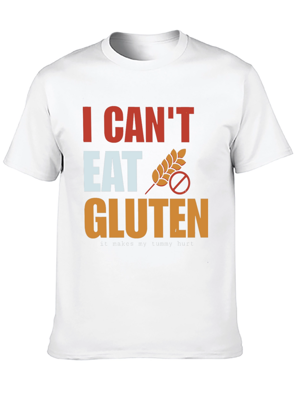 I Cant Eat Gluten T-Shirt - Black