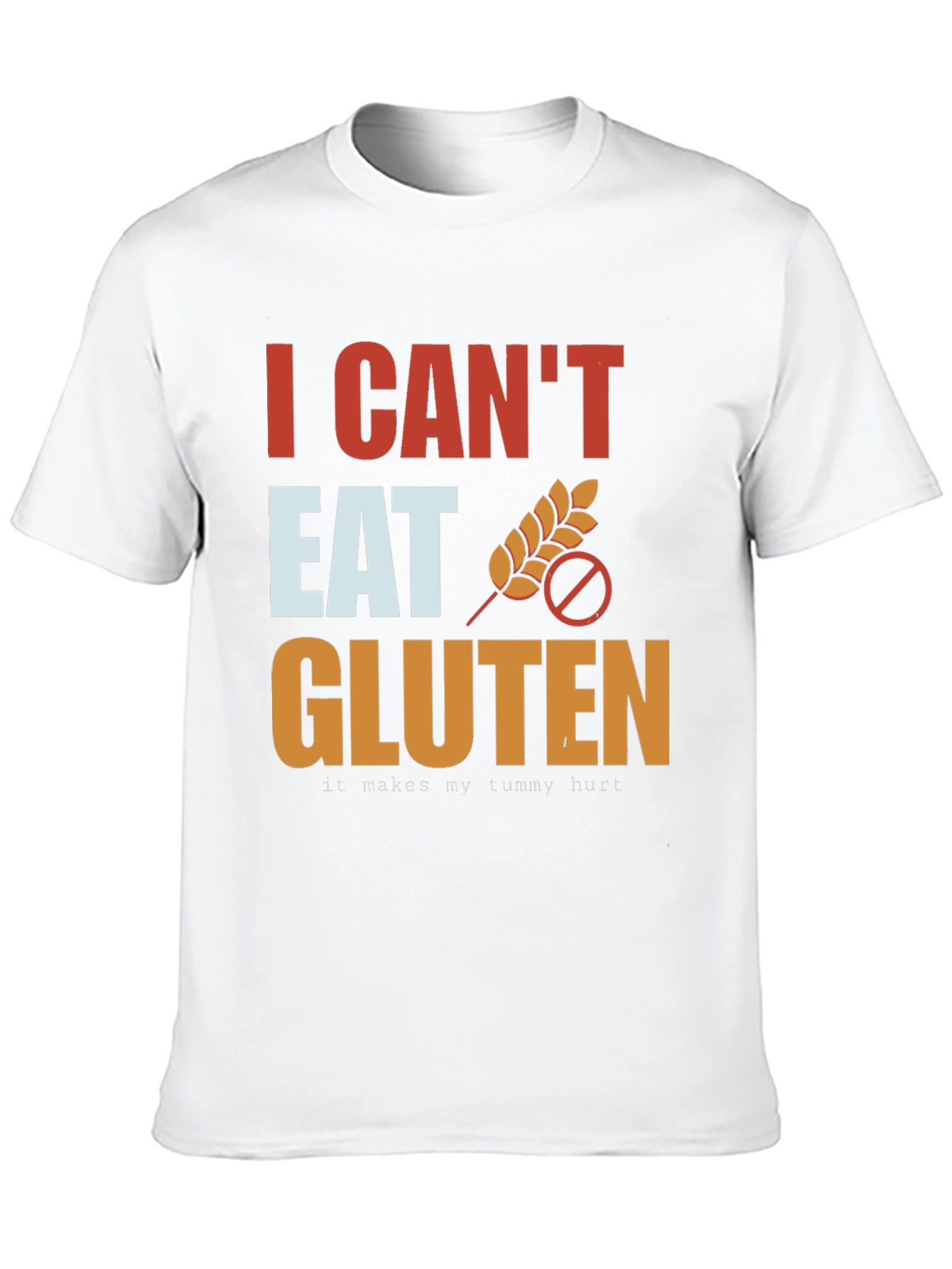 I Cant Eat Gluten T-Shirt - Black