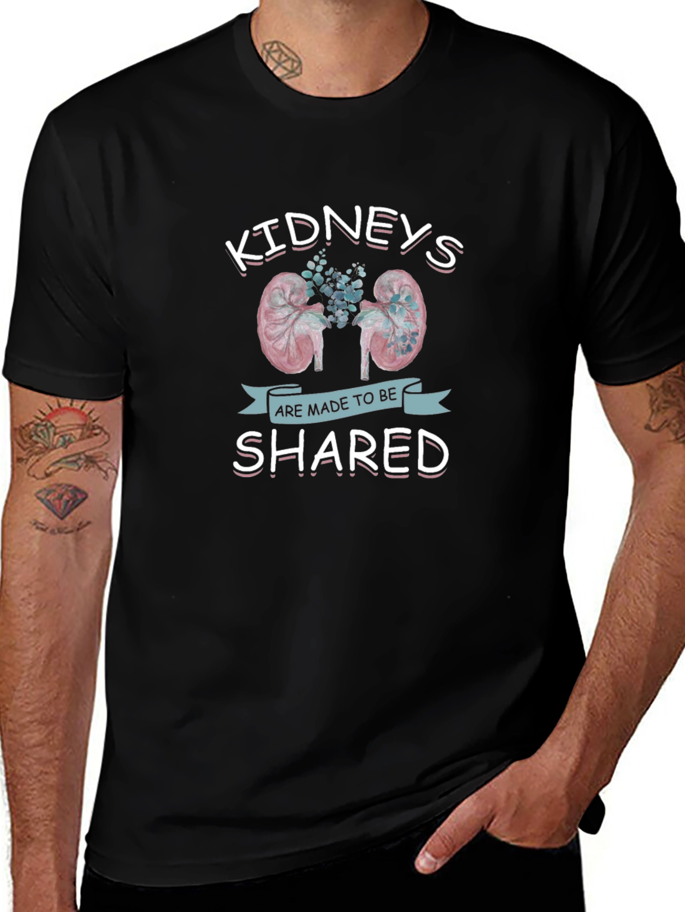 Kidneys Are Made to Be Shared Graphic T-Shirt