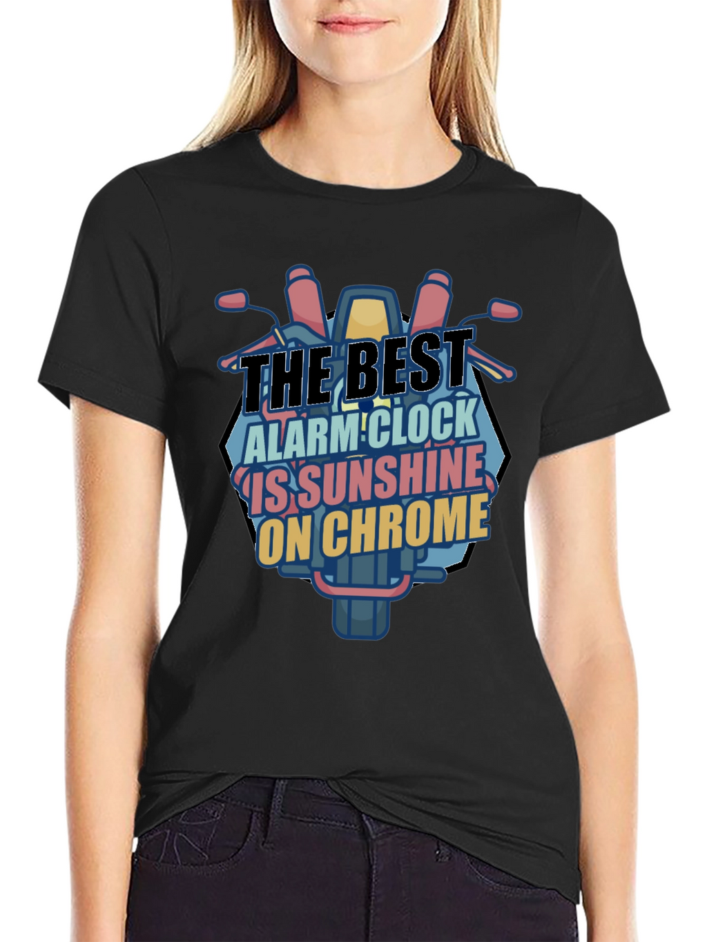 Motorcycle Chrome T-Shirt - Best Alarm Clock