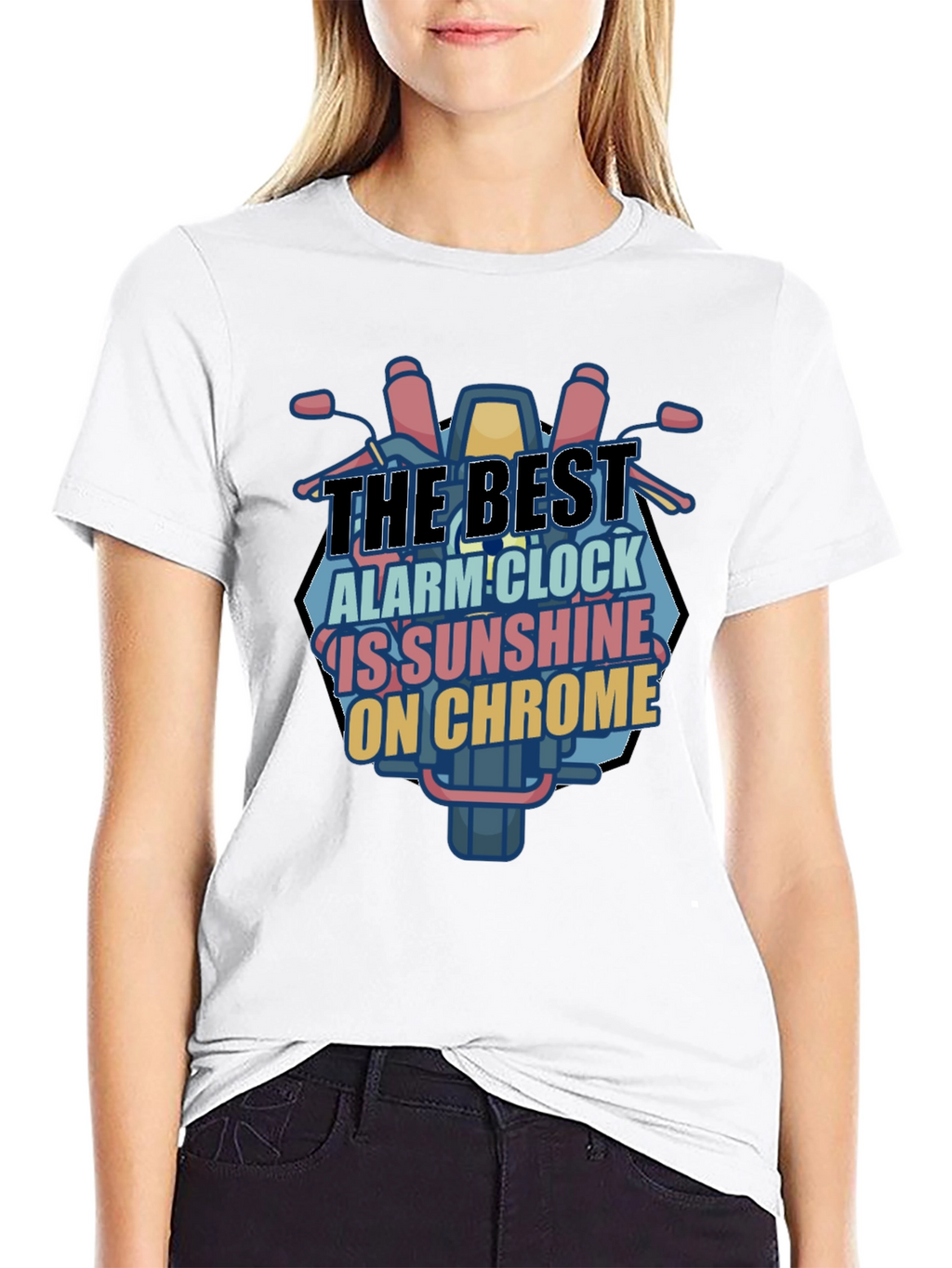 Motorcycle Chrome T-Shirt - Best Alarm Clock