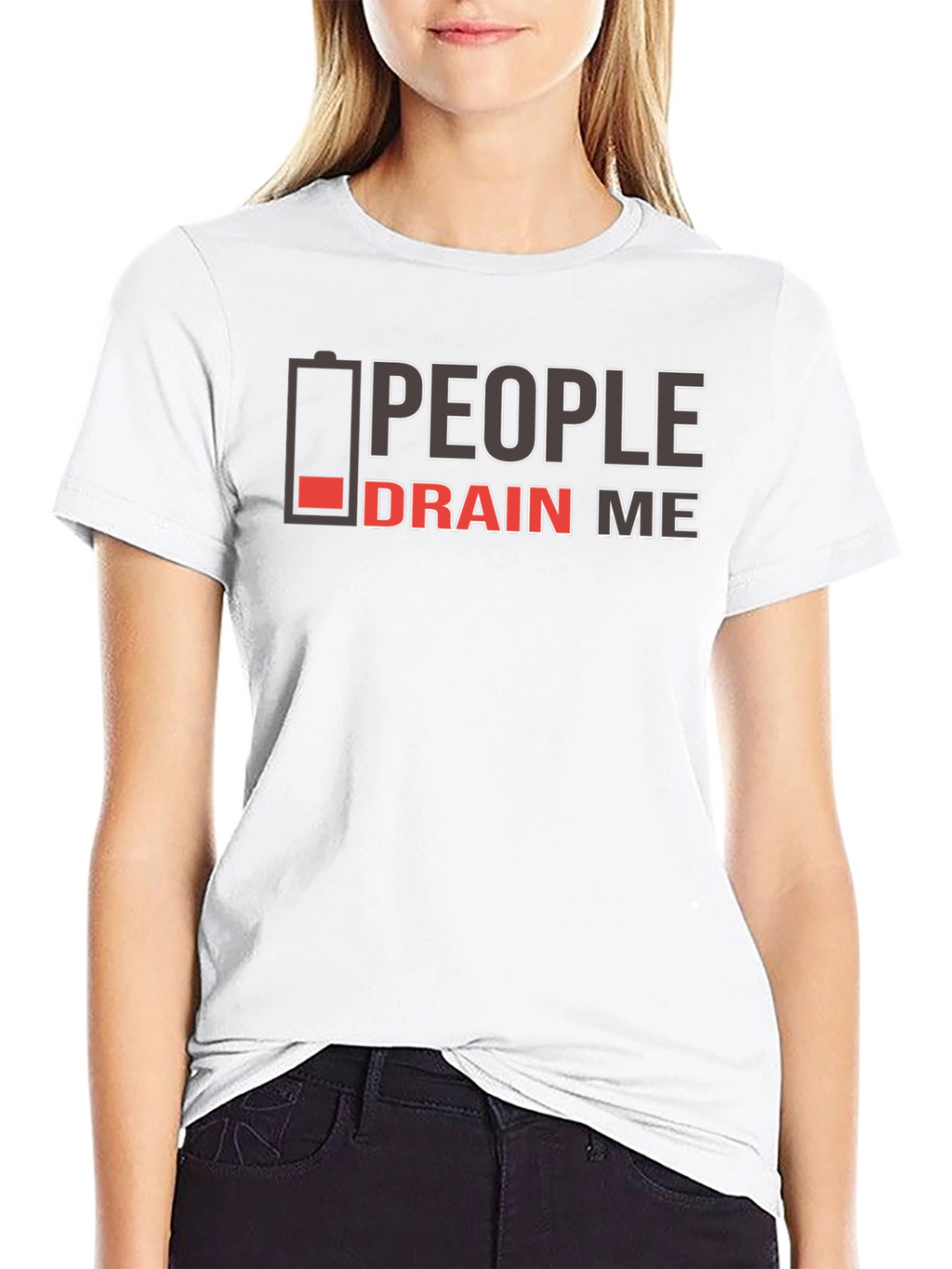 People Drain Me Graphic T-Shirt