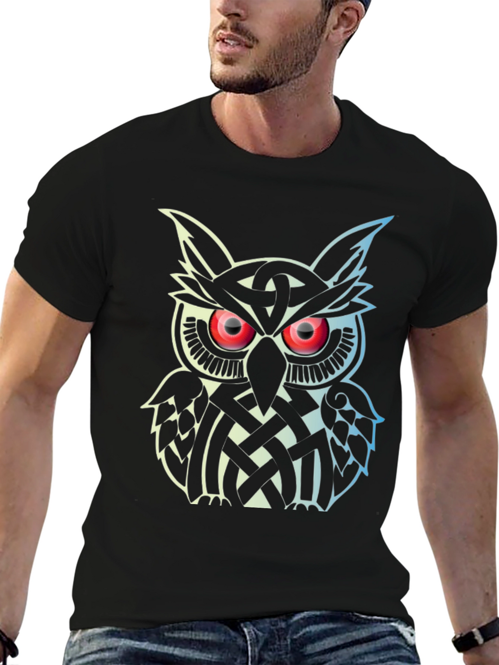 Celtic Knot Owl Graphic T-Shirt