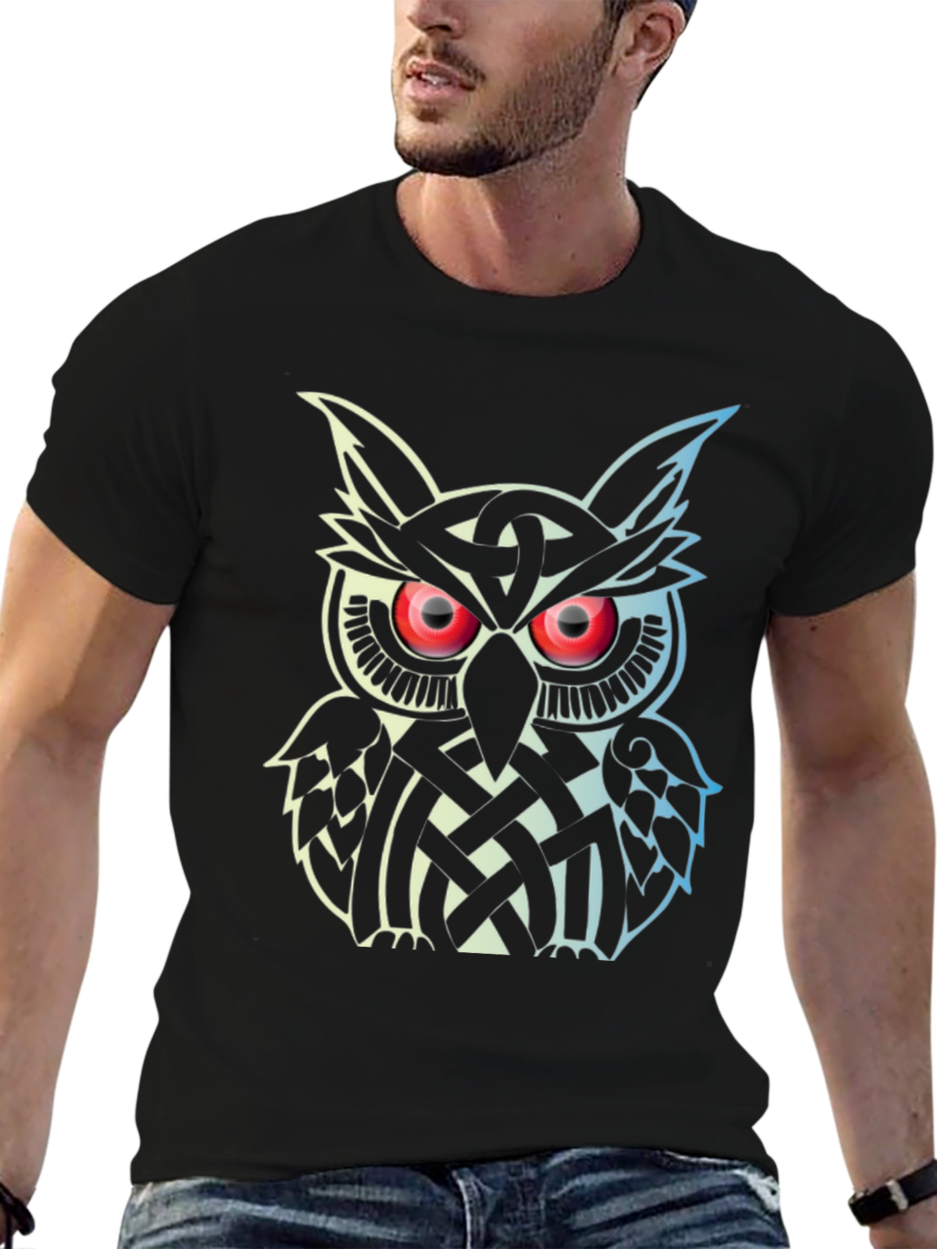 Celtic Knot Owl Graphic T-Shirt