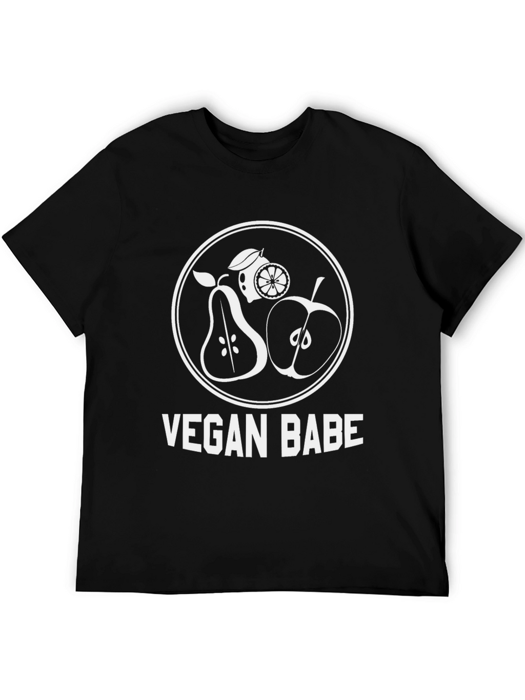 Vegan Babe Graphic Tee - Black Unisex T-Shirt