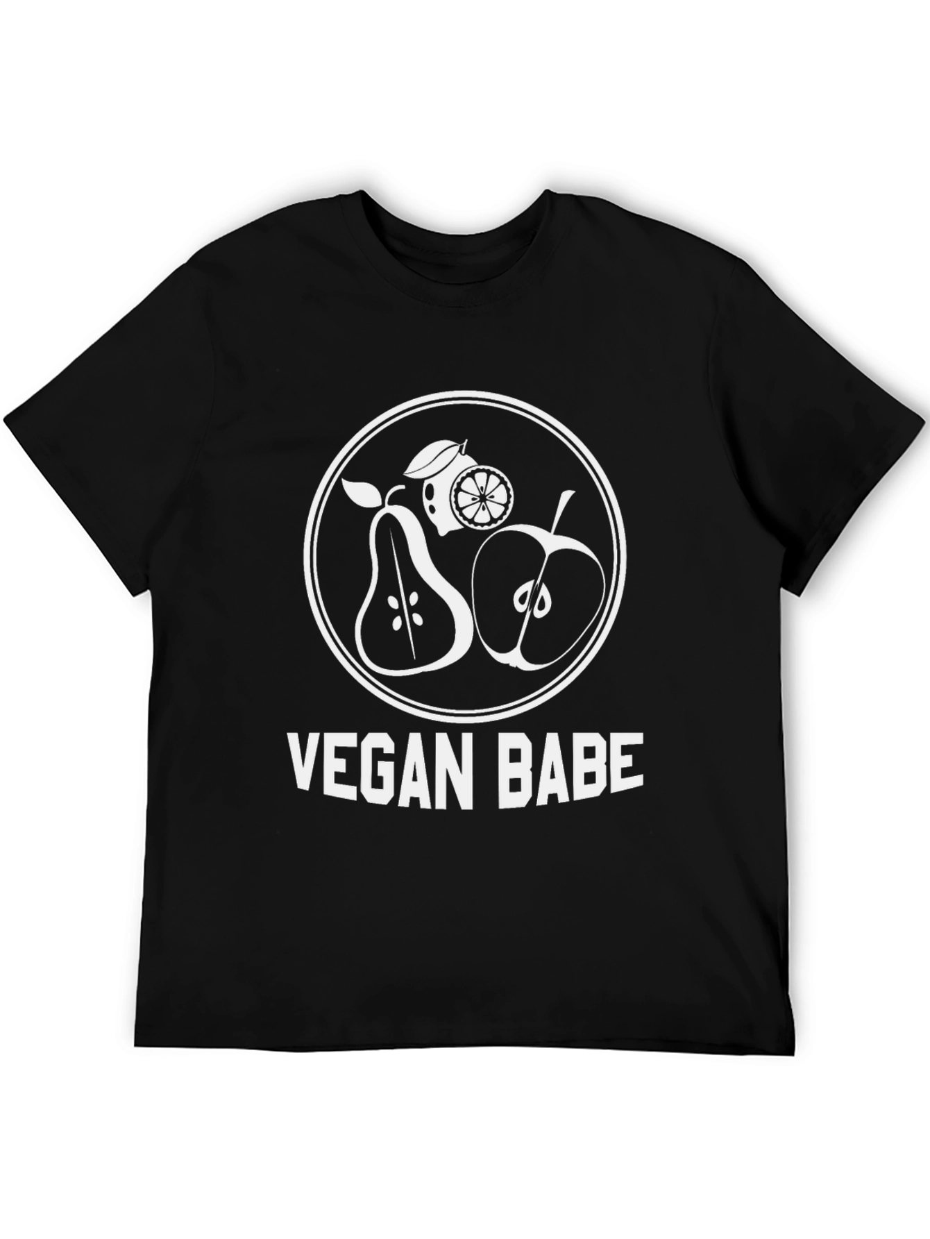 Vegan Babe Graphic Tee - Black Unisex T-Shirt