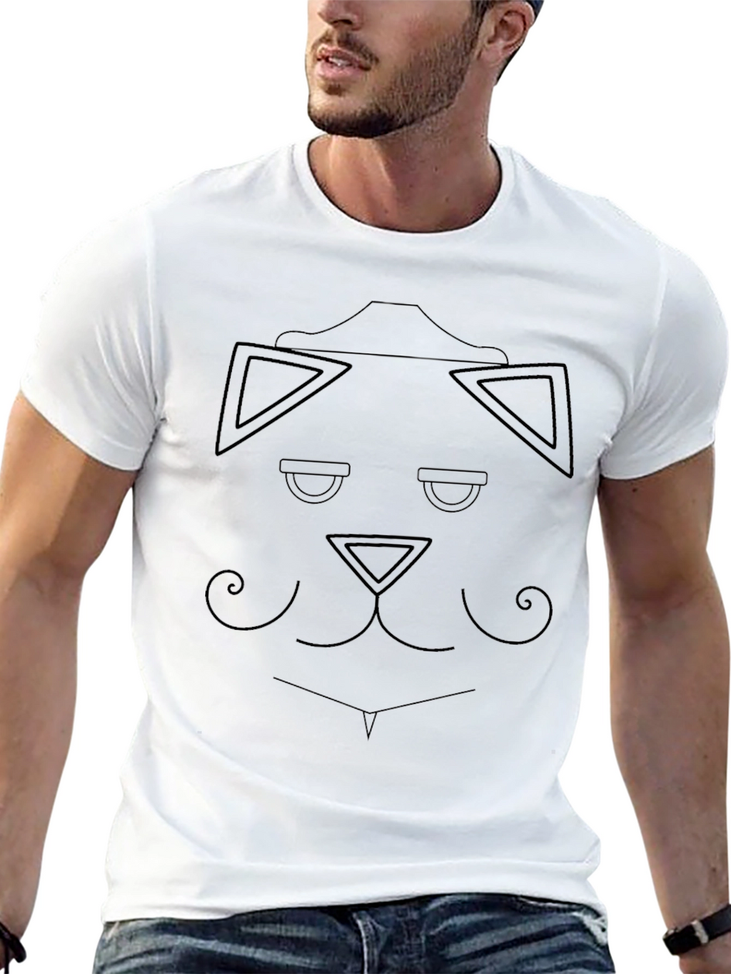 Abstract Geometric Dog T-Shirt