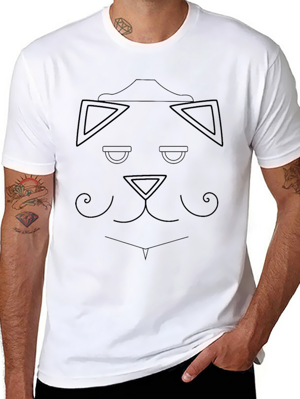 Abstract Geometric Dog T-Shirt