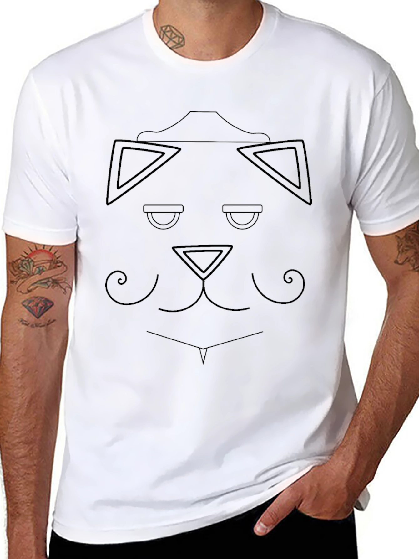 Abstract Geometric Dog T-Shirt