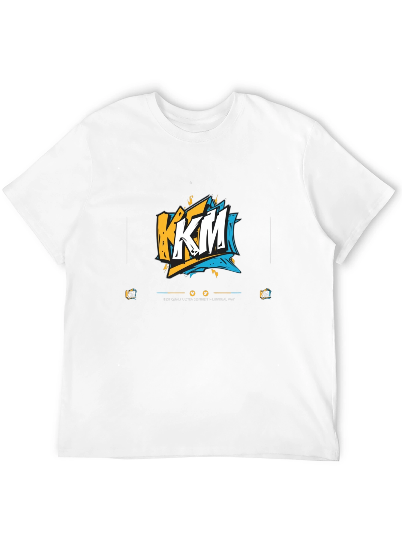 KFM Graphic Print Black T-Shirt