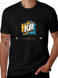 KFM Graphic Print Black T-Shirt
